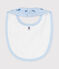 Newborn's printed cotton bib TOUDOU blue/ALASKA