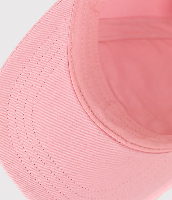 Baby girls' cotton Petit Bateau cap CHARME pink