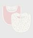 Pack of babies' floral-print cotton bibs