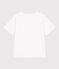 Children's short-sleeved cotton T-shirt MARSHMALLOW white/MULTICO white