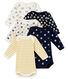 Set of 5 baby boy's long sleeved bodies
