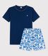 Boys' Blue Cotton Short Pyjamas