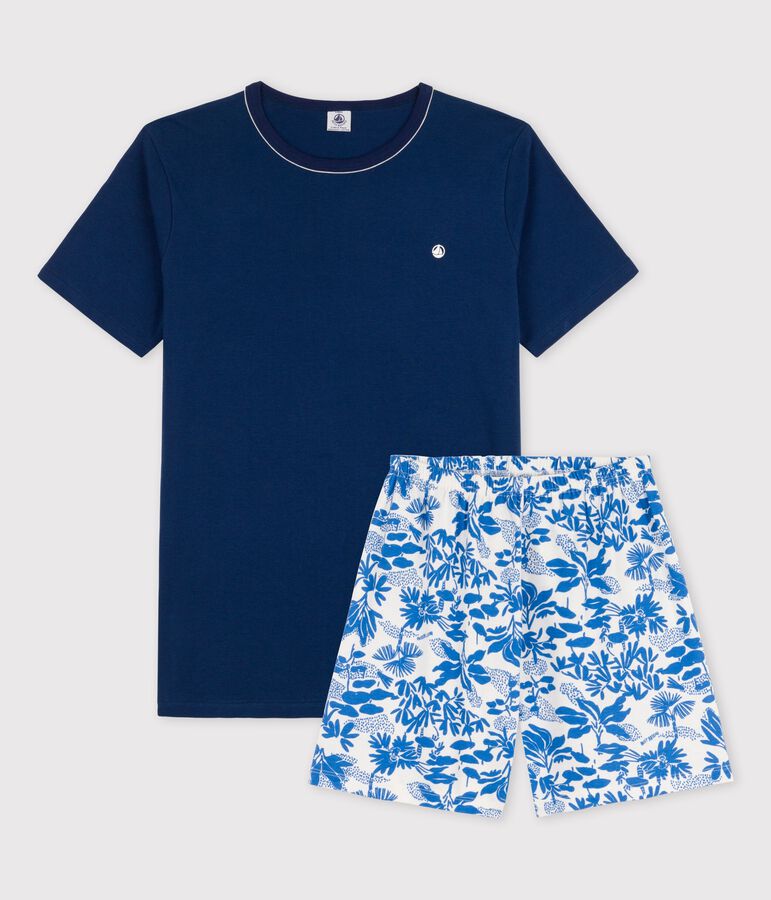 Boys' Blue Cotton Short Pyjamas blue/multicolor