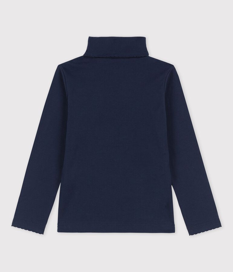 Children's Unisex Cotton Roll Neck blue
