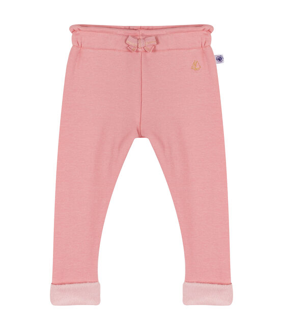 Baby Girls' Velour Knit Trousers CHARME CN pink