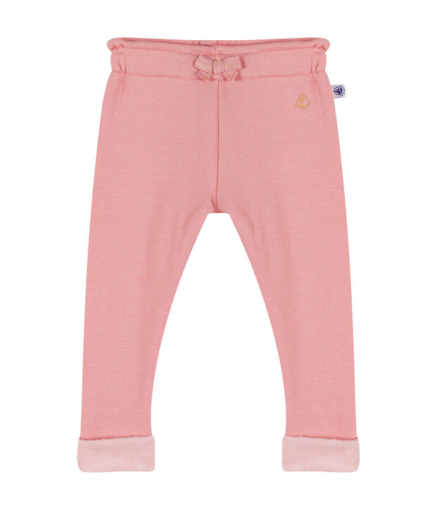 Baby Girls' Velour Knit Trousers pink