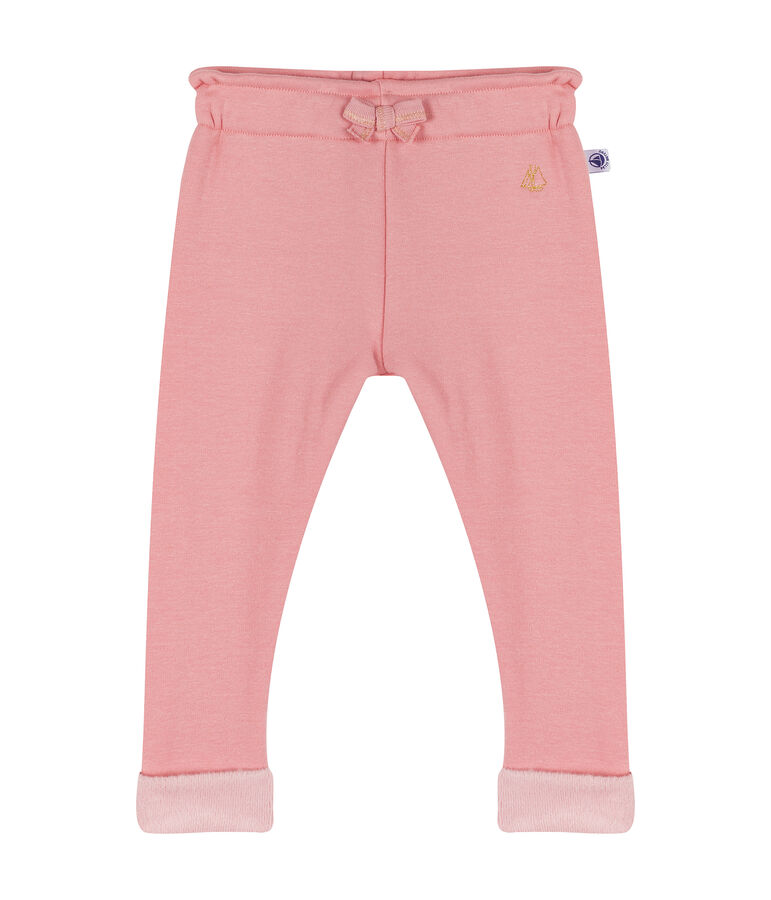 Baby Girls' Velour Knit Trousers CHARME CN pink