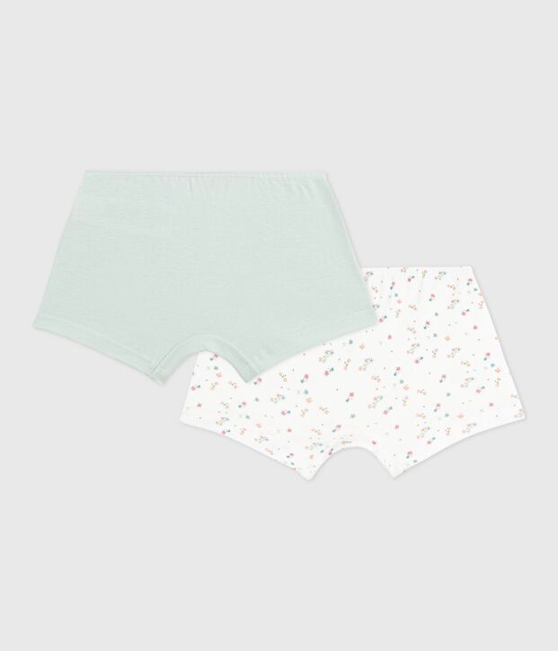 Pack of floral-print cotton shorties for children multicolor