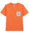Boy's T-shirt with breast pocket ORIENT orange