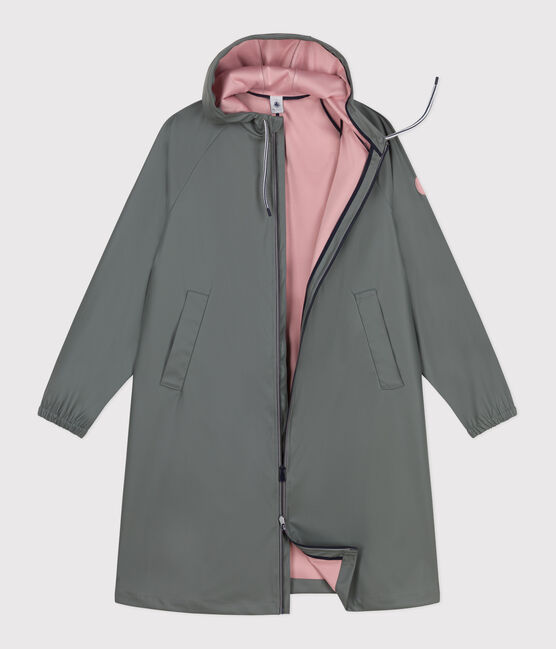 Women's long raincoat in two colours THUYA green