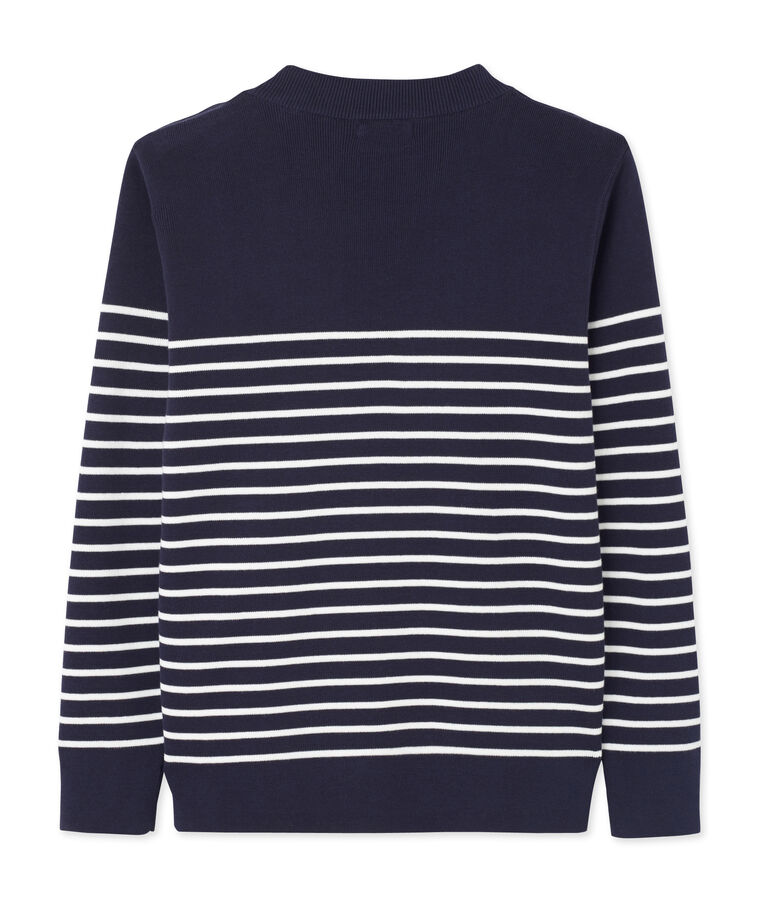 Men's Sailor Pullover with Stripe Design blue/white
