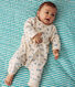 Babies' fleece jumpsuit