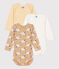 Babies' Sheep Themed Long-Sleeved Cotton Bodysuits - 3-Pack variante 1
