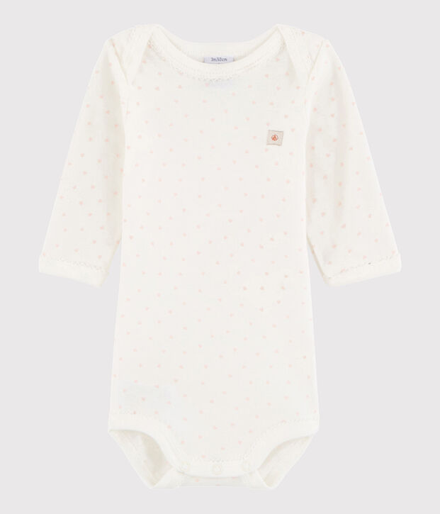 Baby Girls' Long-Sleeved Bodysuit white/multicolor