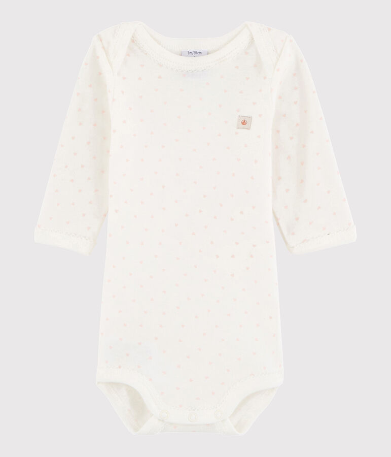 Baby Girls' Long-Sleeved Bodysuit white/multicolor