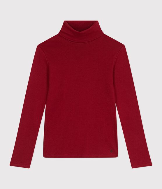 The Iconic cotton polo neck top for women AMARANTE