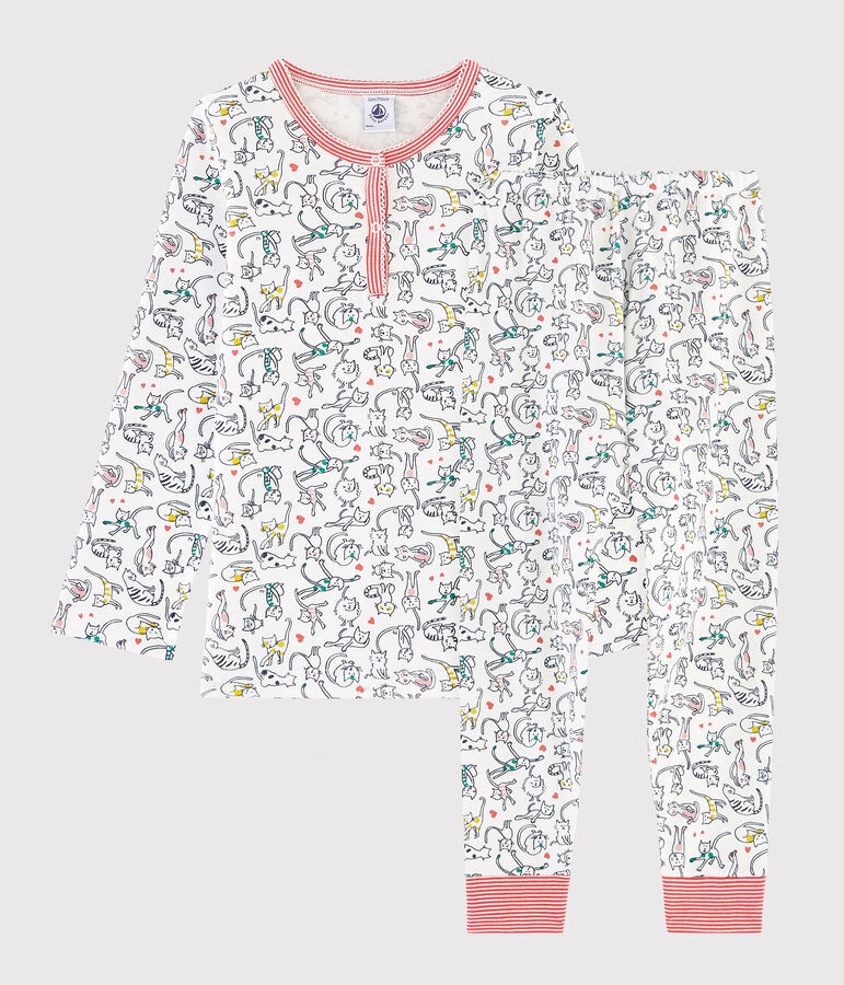 Ribbed Pyjamas white/multicolor