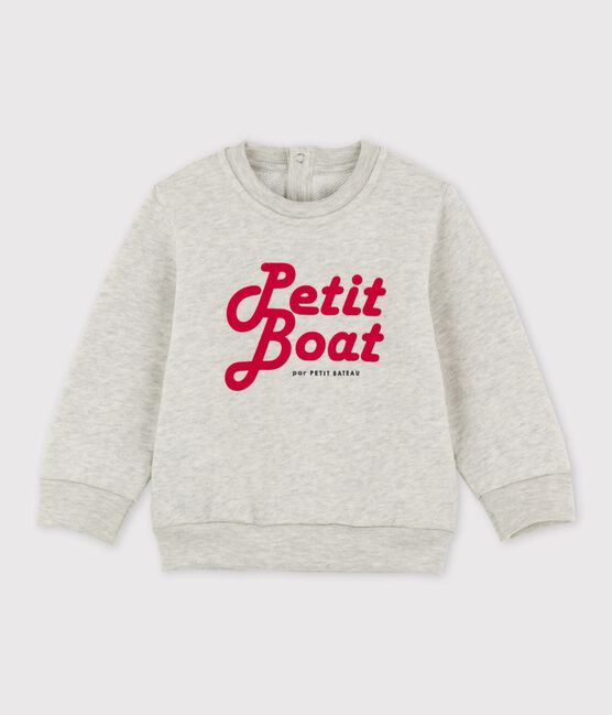 Babies' Fleece Sweatshirt BELUGA CHINE grey