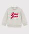 Babies' Fleece Sweatshirt BELUGA CHINE grey