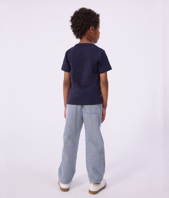 Boys' Short-Sleeved T-Shirt SMOKING blue