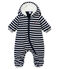 Baby Boys' Microfibre Snowsuit with Sailor Stripes SMOKING blue/MARSHMALLOW white
