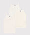 Girls' Mini Heart Patterned Cotton Strappy Vests - 3-Pack variante 1