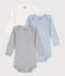 Babies' Long-Sleeved Cotton Bodysuits - 3-Pack variante 1