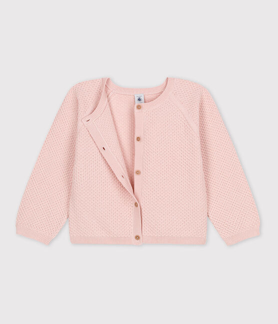 Girls' Cotton Cardigan SALINE pink