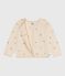 Children's wool and cotton cardigan with embroidered motifs AVALANCHE white/MULTICO