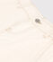 Girls' Denim Flared Trousers AVALANCHE Ecru