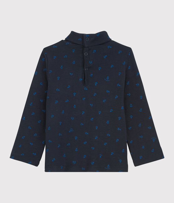 Babies' Cotton Polo Neck SMOKING blue/RUISSEAU