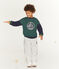 Boys' Fleece Trousers BELUGA CHINE grey