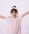Children's fancy dress nightdress and tiara in cotton BARELY pink/MULTICO