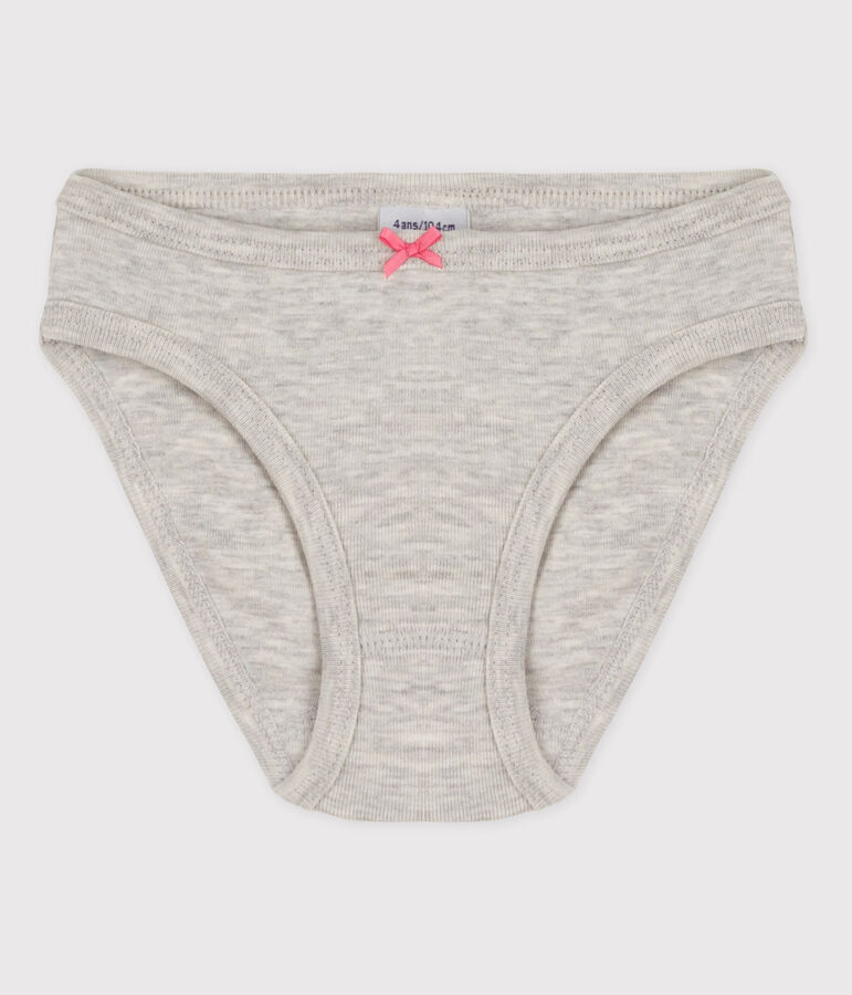 Girls' Cotton Briefs grey