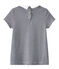 Girls' striped T-shirt SMOKING blue/LAIT white