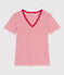 Women's Iconic Cotton V-Neck T-Shirt MONTELIMAR /PEPS