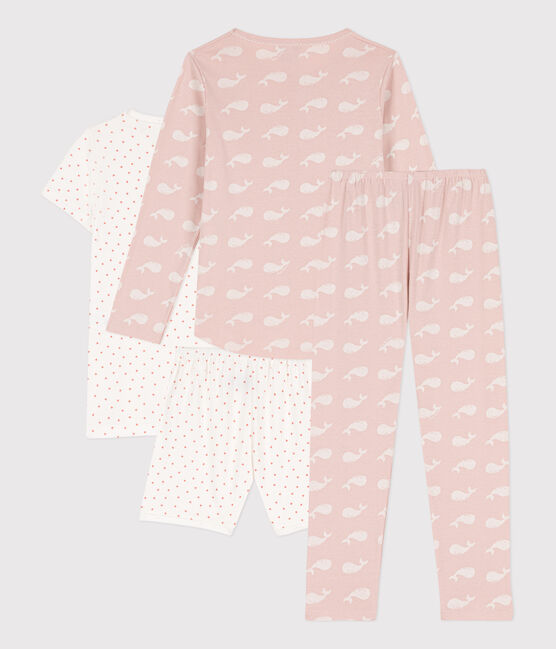 Girls' Cotton Short and Long Pyjamas - 2-Pack variante 1