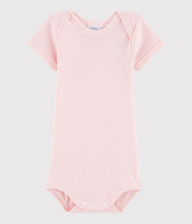 Baby Girls' Short-Sleeved Bodysuit pink