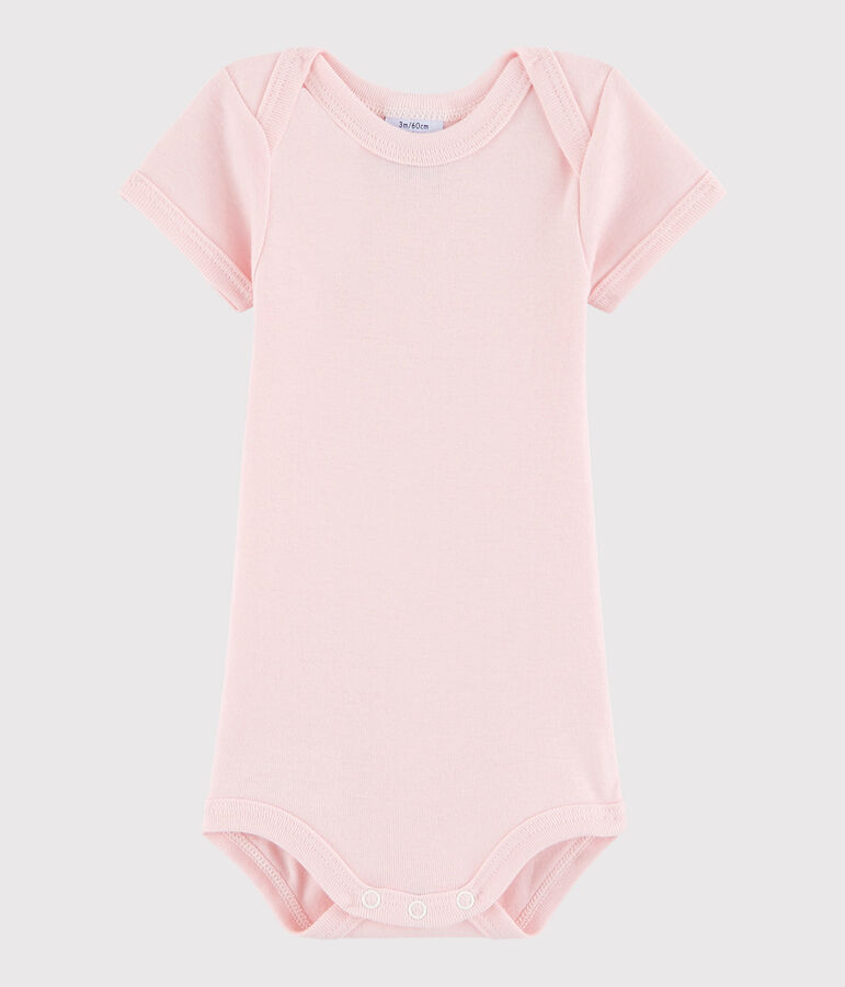 Baby Girls' Short-Sleeved Bodysuit pink