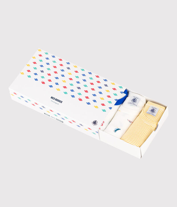 Cotton Sealife Themed Vest Bodysuits - 5-Pack multicolor