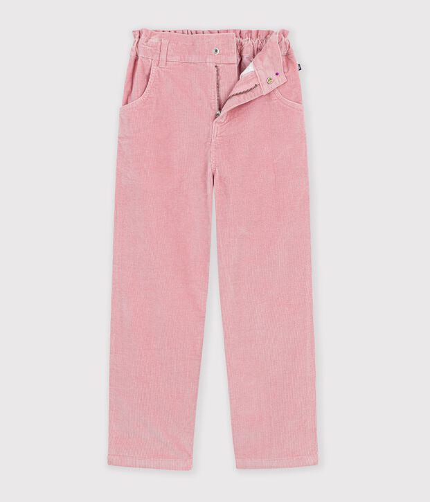 Children's corduroy trousers pink
