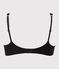Women's plain bra NOIR black