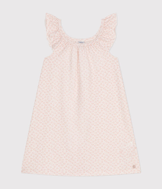 Children's Cotton Floral Patterned Nightdress MARSHMALLOW /PANTY