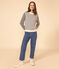 Women's Cotton Breton Top AVALANCHE white/SMOKING blue