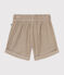 Little girls' corduroy shorts HUITRE