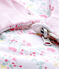 Baby girl's reversible sleeping bag ECUME white/MULTICO white