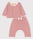 Stripy Cotton Terry Clothing - 2-Piece Set