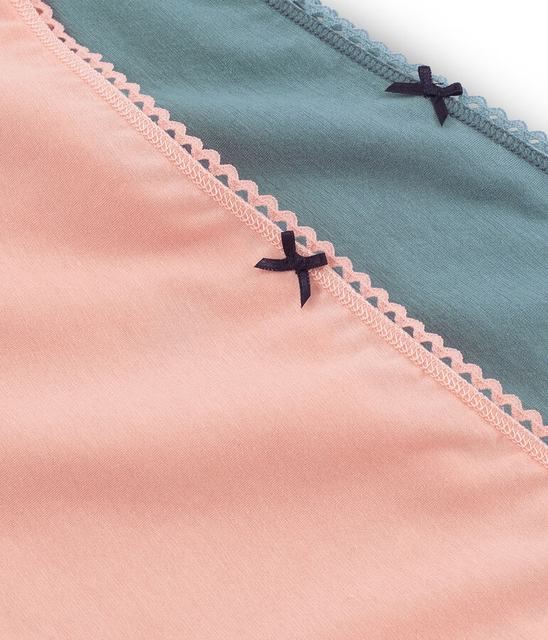 Set of 2 women's high-rise pants multicolor