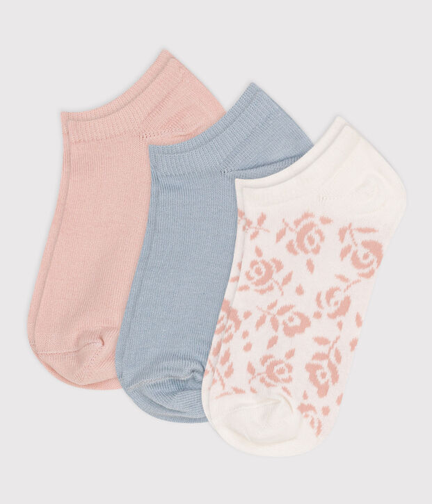 Children's Floral Cotton Socks - 3-Pack multicolor