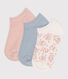 Children's Floral Cotton Socks - 3-Pack